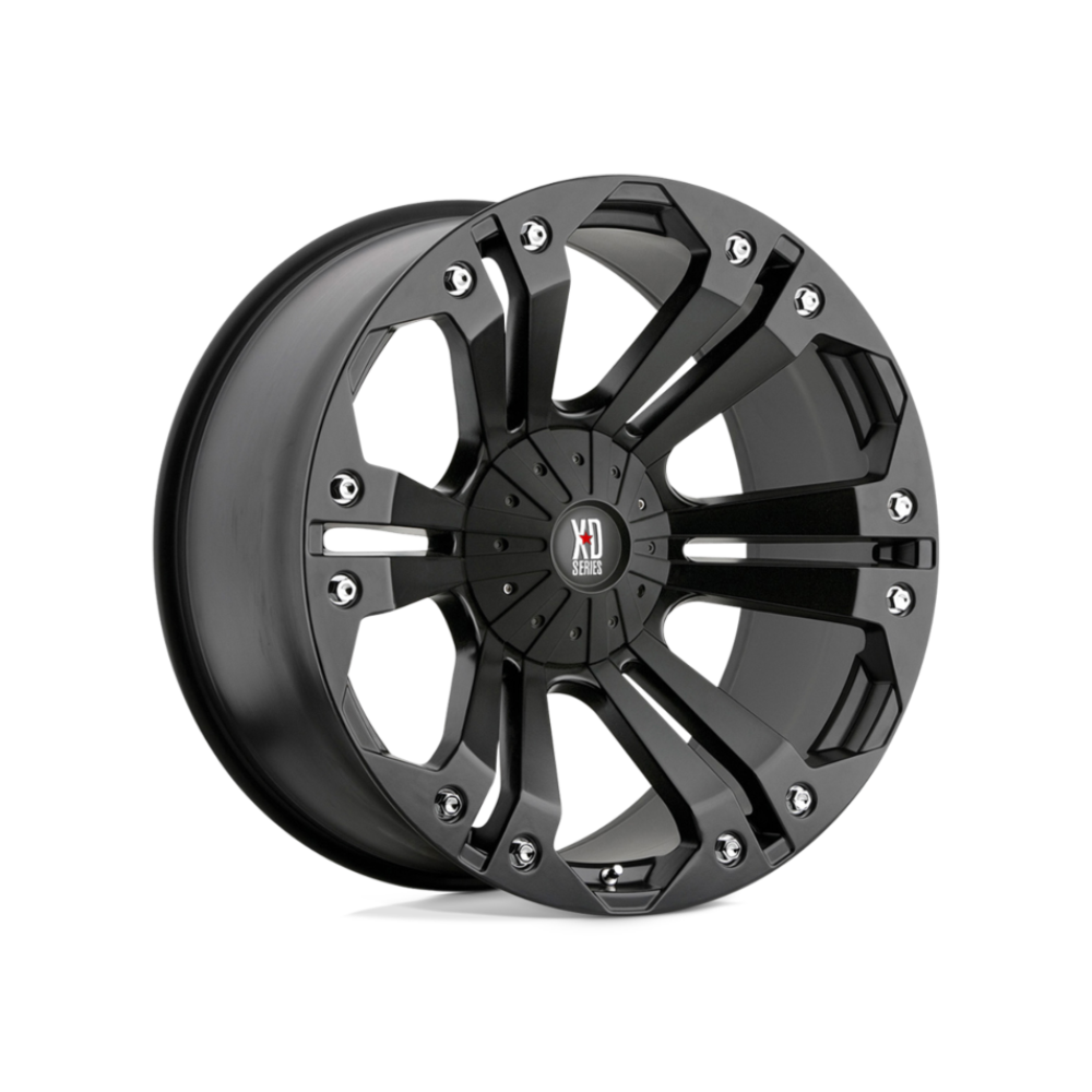 XD SERIES BY KMC WHEELS XD778 MONSTER Matte Black 4x4, 18X9 10