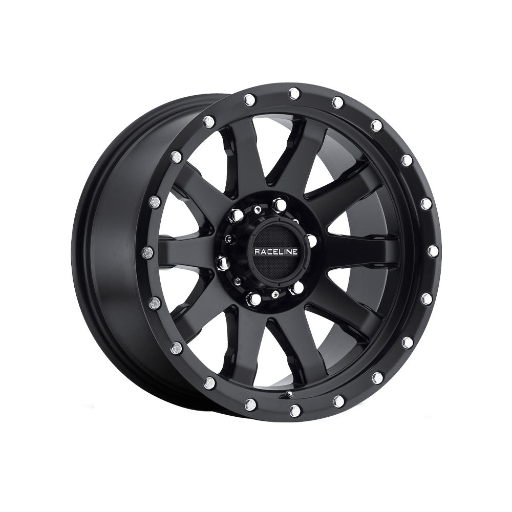 RACELINE CLUTCH Matte Black Passenger|20X9 6/139.7, Offset +18, Centre bore 106.2, Load Rating 0 kg