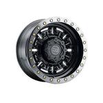 BLACK RHINO ABRAMS GLOSS BLACK W MACH DARK TINT LIP 4x4|17X8.5 6/139, Offset +0, Centre bore 112, Load Rating 1022 kg