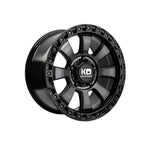 KING OFFROAD ARMOR GLOSS BLACK/BLACK TINT FACE 4x4|17X9 6/139.7, Offset +0, Centre bore 110.2, Load Rating 1600 kg
