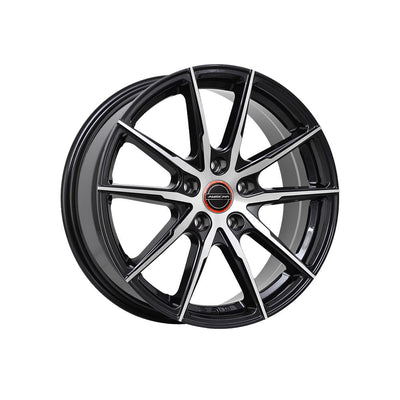 AUSCAR VERGE Charcoal Machined Passenger|14X5.5 4/100, Offset +38, Centre bore 73.1, Load Rating 560 kg