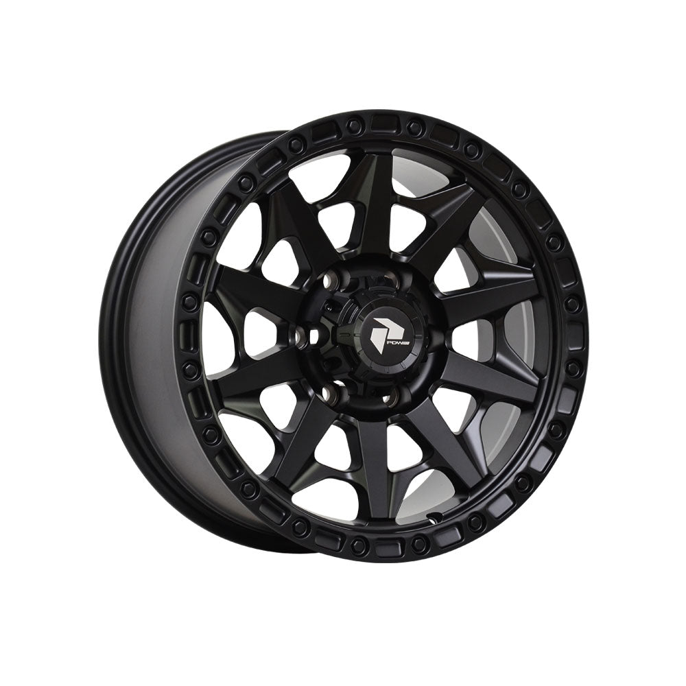 PDW WHEELS CARTEL SATIN BLACK|17X8.5 6/139.7, Offset +20, Centre bore 106.1, Load Rating 1250 kg