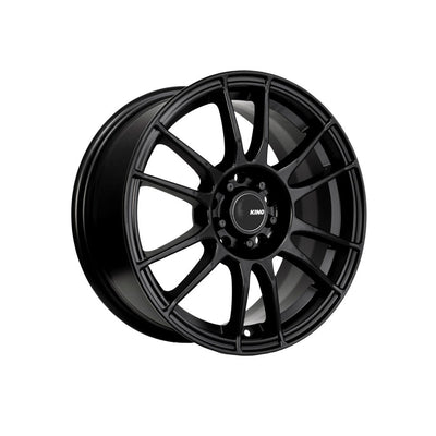 KING WHEELS CIRCUIT SATIN BLACK Passenger|14X6 8/100-114.3, Offset +35, Centre bore 73.1, Load Rating 620 kg