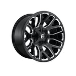 FUEL 1PC D607 WARRIOR GLOSS BLACK MILLED 4x4|20X10 8/170, Offset -18, Centre bore 125.1, Load Rating 1678 kg