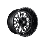 FUEL 1PC D611 STROKE GLOSS BLACK MILLED 4x4|20X10 8/180, Offset -18, Centre bore 124.2, Load Rating 1678 kg