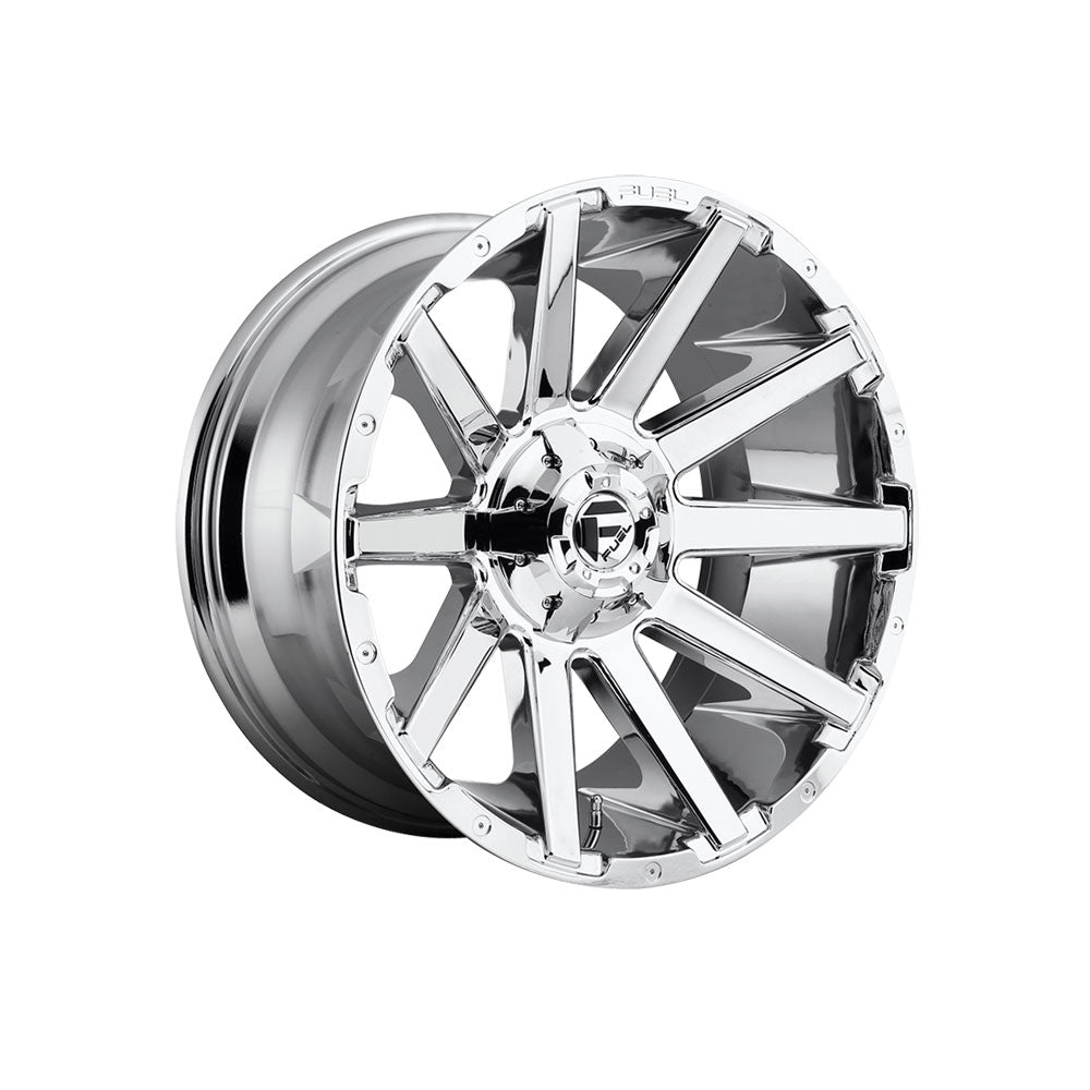 FUEL 1PC D614 CONTRA CHROME PLATED 4x4|20X10 8/180, Offset -18, Centre bore 124.2, Load Rating 1678 kg