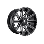 FUEL 1PC D615 CONTRA GLOSS BLACK MILLED 4x4|20X10 8/180, Offset -18, Centre bore 124.2, Load Rating 1678 kg