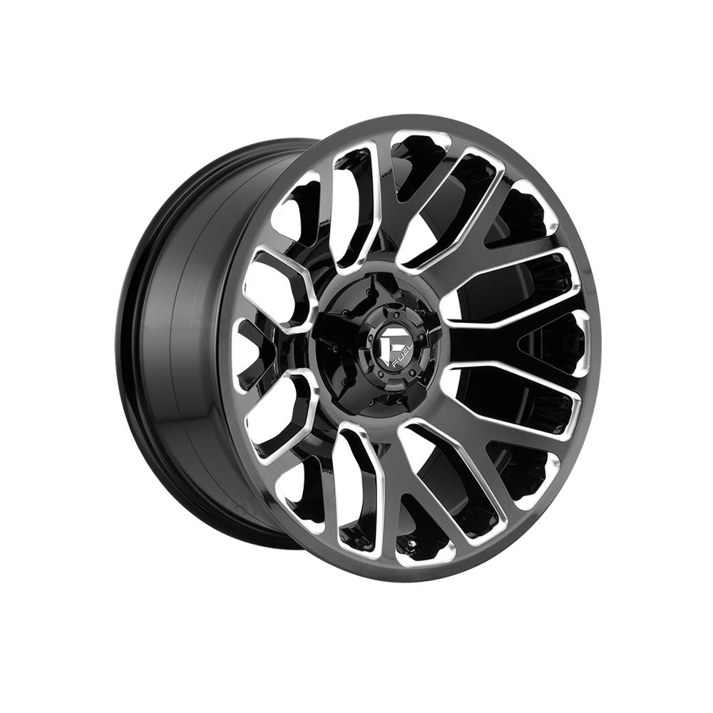 FUEL 1PC D623 WARRIOR GLOSS BLACK MILLED 4x4|20X9 10/139.7-150, Offset +20, Centre bore 110.1, Load Rating 1134 kg