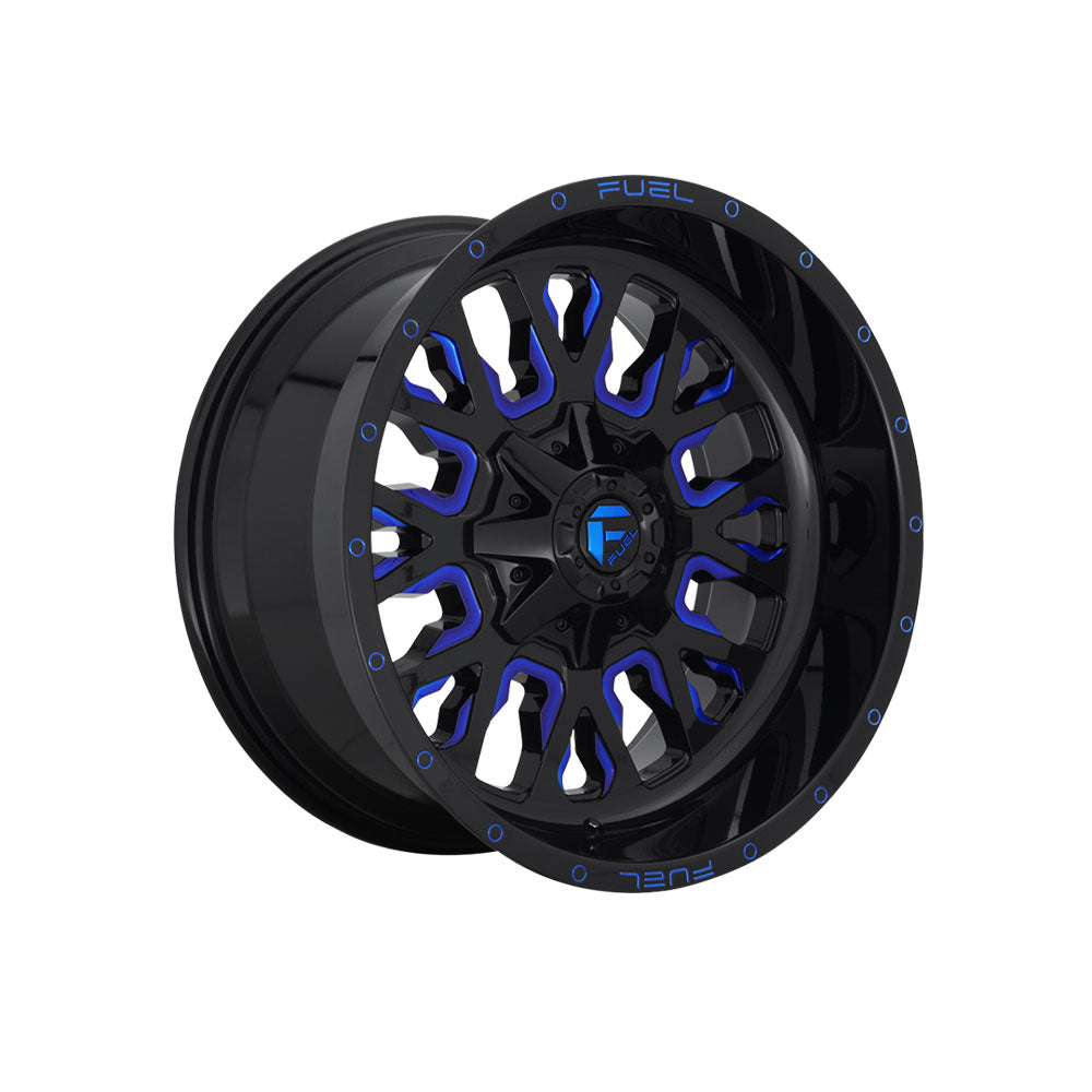 FUEL 1PC D645 STROKE GLOSS BLACK BLUE TINTED CLEAR 4x4|18X9 12/135-139.7, Offset +1, Centre bore 106.1, Load Rating 1134 kg