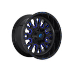 FUEL 1PC D645 STROKE GLOSS BLACK BLUE TINTED CLEAR 4x4|18X9 8/170, Offset +1, Centre bore 125.1, Load Rating 1678 kg