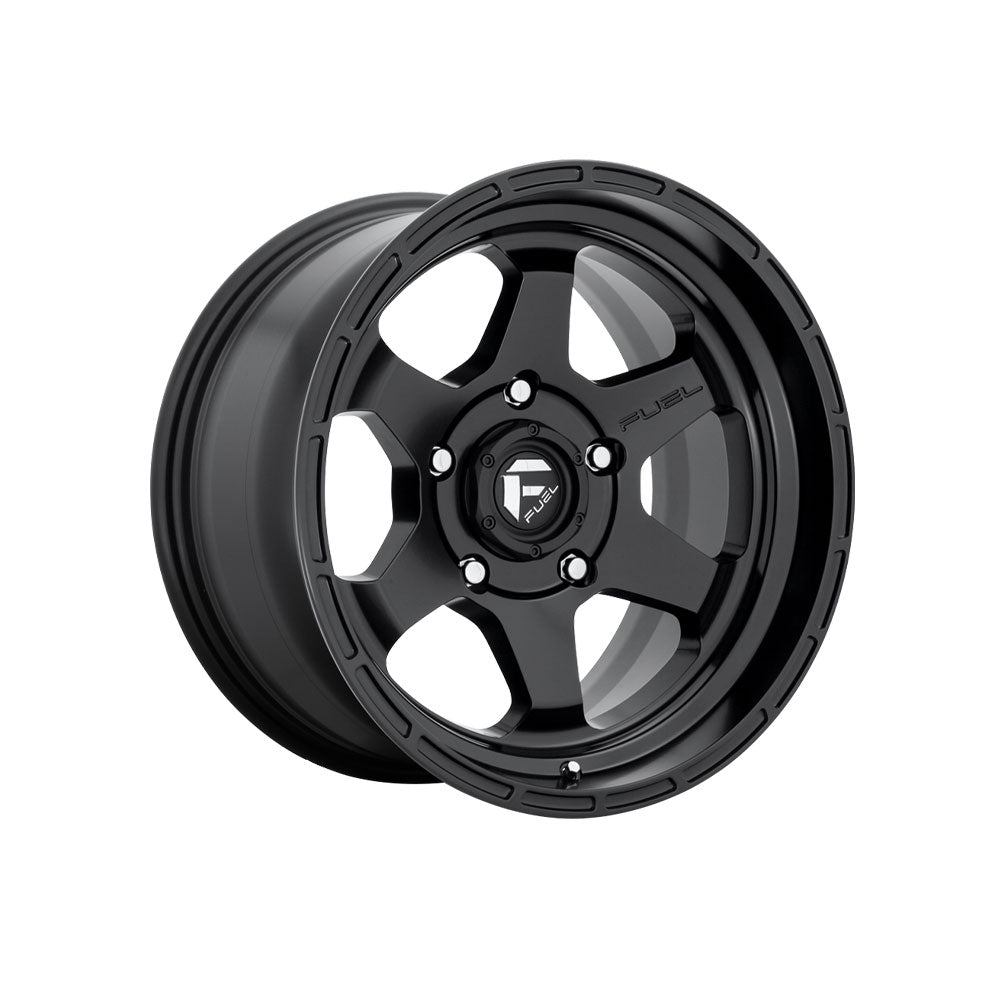 FUEL 1PC D664 SHOK MATTE BLACK 4x4|17X9 5/150, Offset +1, Centre bore 110.1, Load Rating 1134 kg