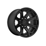 FUEL 1PC D706 SIEGE MATTE BLACK 4x4|20X9 8/170, Offset +20, Centre bore 125.1, Load Rating 1681 kg