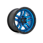 FUEL 1PC D790 AMMO BLUE WITH BLACK LIP 4x4|17X9 6/139.7, Offset -12, Centre bore 106.1, Load Rating 1043 kg