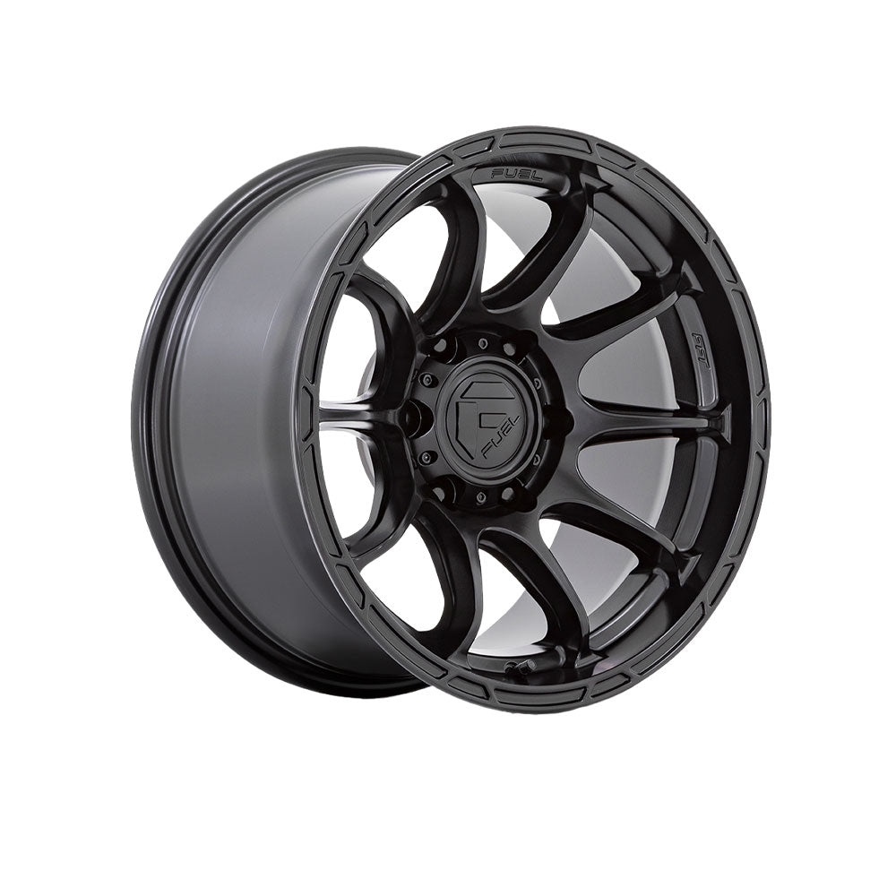 FUEL 1PC D791 VARIANT MATTE BLACK 4x4|17X9 5/127, Offset -12, Centre bore 71.5, Load Rating 1133 kg