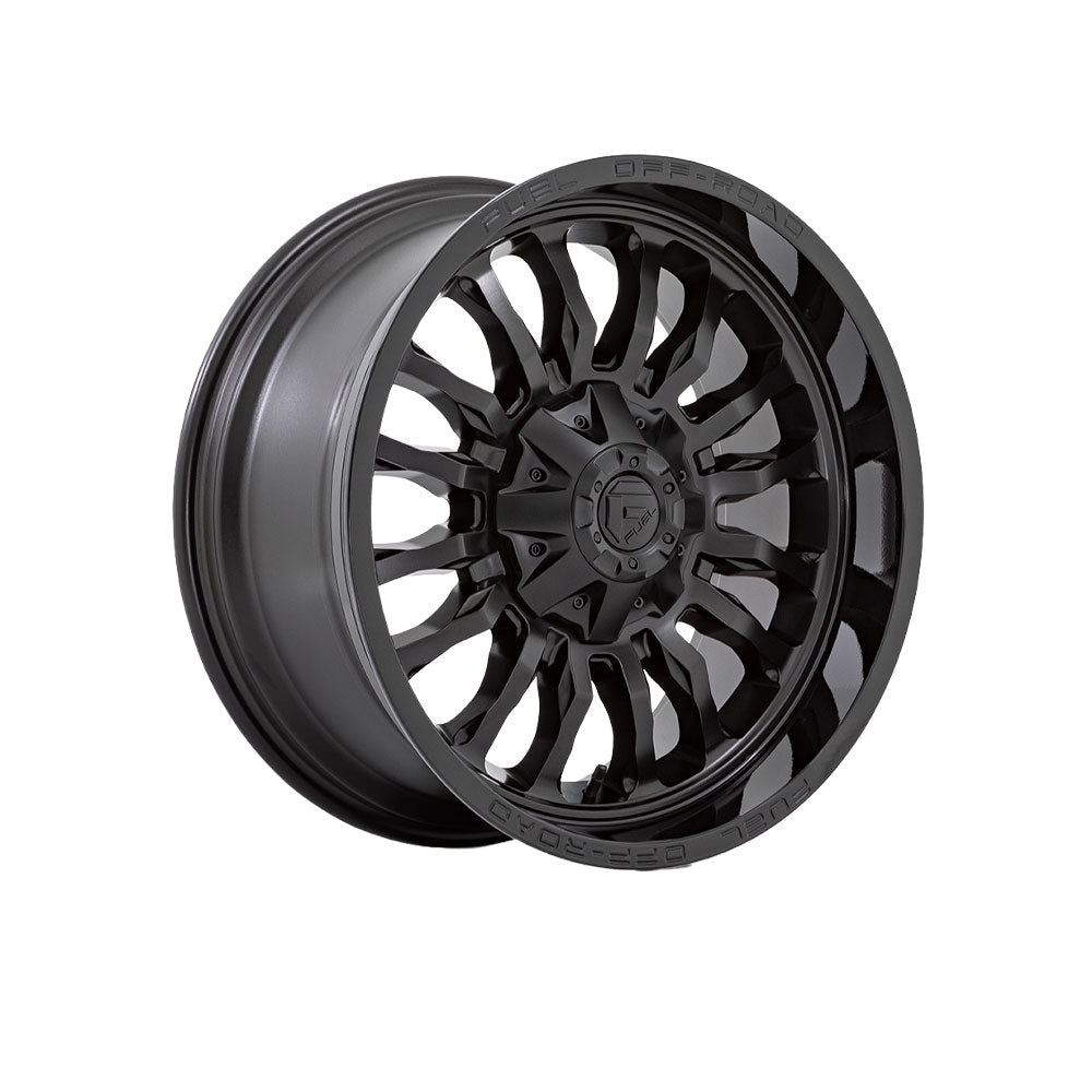 FUEL 1PC D796 ARC MATTE BLACK GLOSS BLACK LIP 4x4|20X9 8/165.1, Offset +1, Centre bore 125.2, Load Rating 1678 kg