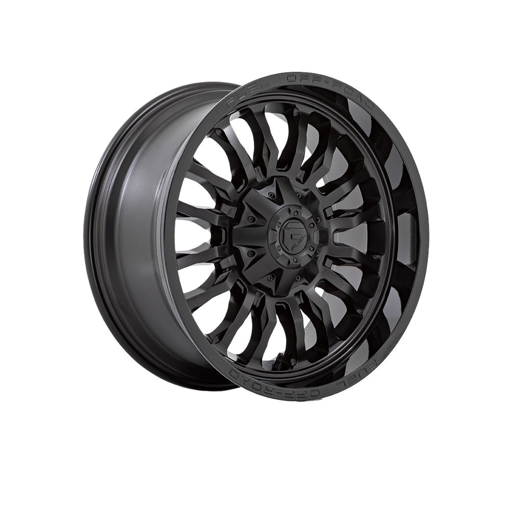 FUEL 1PC D796 ARC MATTE BLACK W GLOSS BLK LIP 4x4|22X10 8/170, Offset -18, Centre bore 125.1, Load Rating 1678 kg