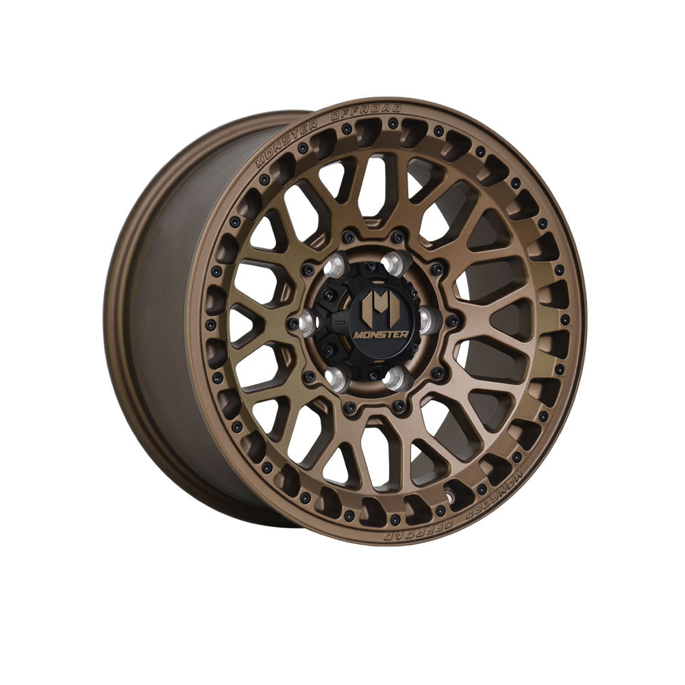MONSTER DELTA SATIN BRONZE 4x4|17X8.5 6/139.7, Offset +1, Centre bore 106.1, Load Rating 1500 kg