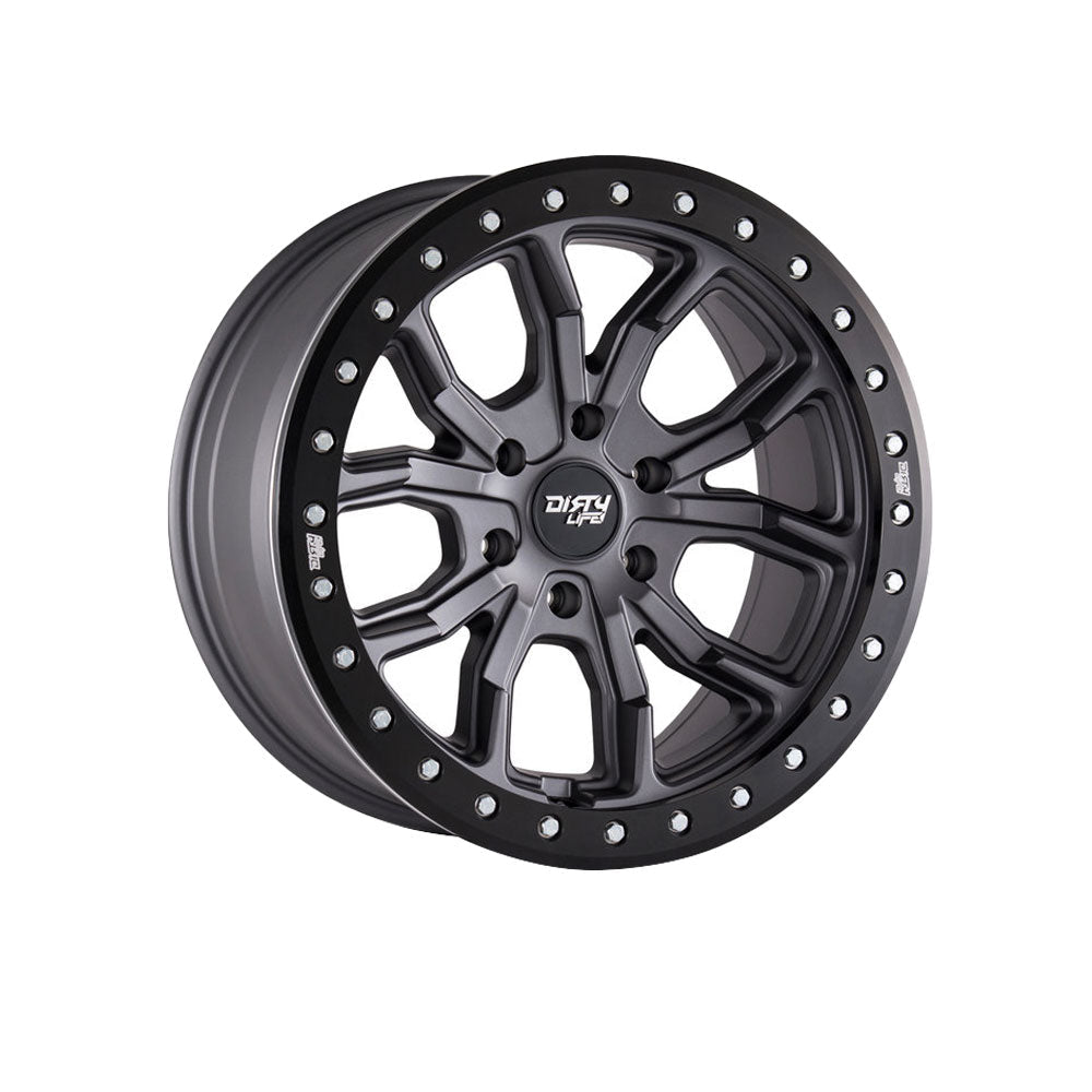 DIRTY LIFE DT1 Satin Graphite|17X9 5/127, Offset -12, Centre bore 71.6, Load Rating 1540 kg