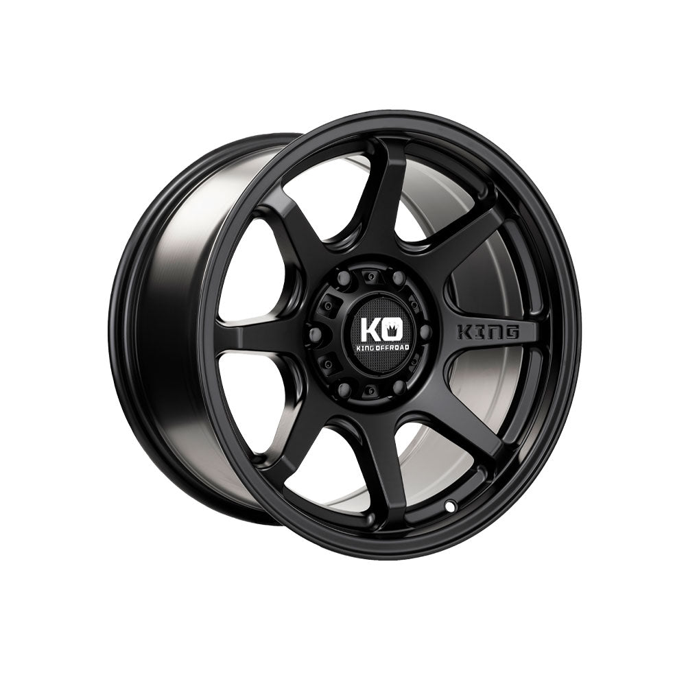 KING OFFROAD GRAPPLER SATIN BLACK 4x4|17X7.5 5/114.3, Offset +35, Centre bore 73.1, Load Rating 1250 kg