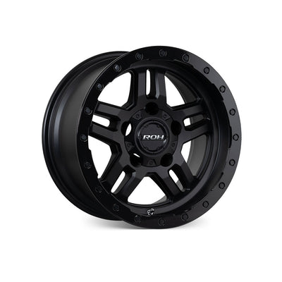 ROH WHEELS HAMMER MATTE BLACK 4x4|17X9 5/120, Offset +30, Centre bore 65.1, Load Rating 1050 kg