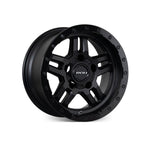 ROH WHEELS HAMMER MATTE BLACK GLOSS BLACK LIP 4x4|18X9 5/150, Offset +35, Centre bore 110, Load Rating 1500 kg