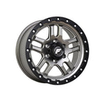 FORGEAUTO HOSTILE GREY CENTER BLACK LIP MILLED BOLTS Passenger|18X8.5 6/139.7, Offset +35, Centre bore 106.1, Load Rating 1500 kg