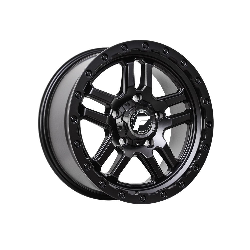 FORGEAUTO HOSTILE TOUGH BLACK|18X8.5 6/139.7, Offset +35, Centre bore 106.1, Load Rating 1500 kg