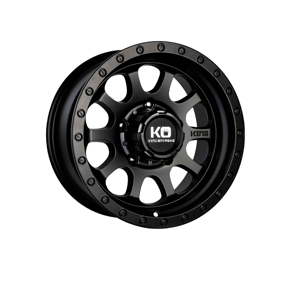 KING OFFROAD HURRICANE 2 Satin Black|17X9.5 5/127, Offset +12, Centre bore 71.6, Load Rating 1600 kg