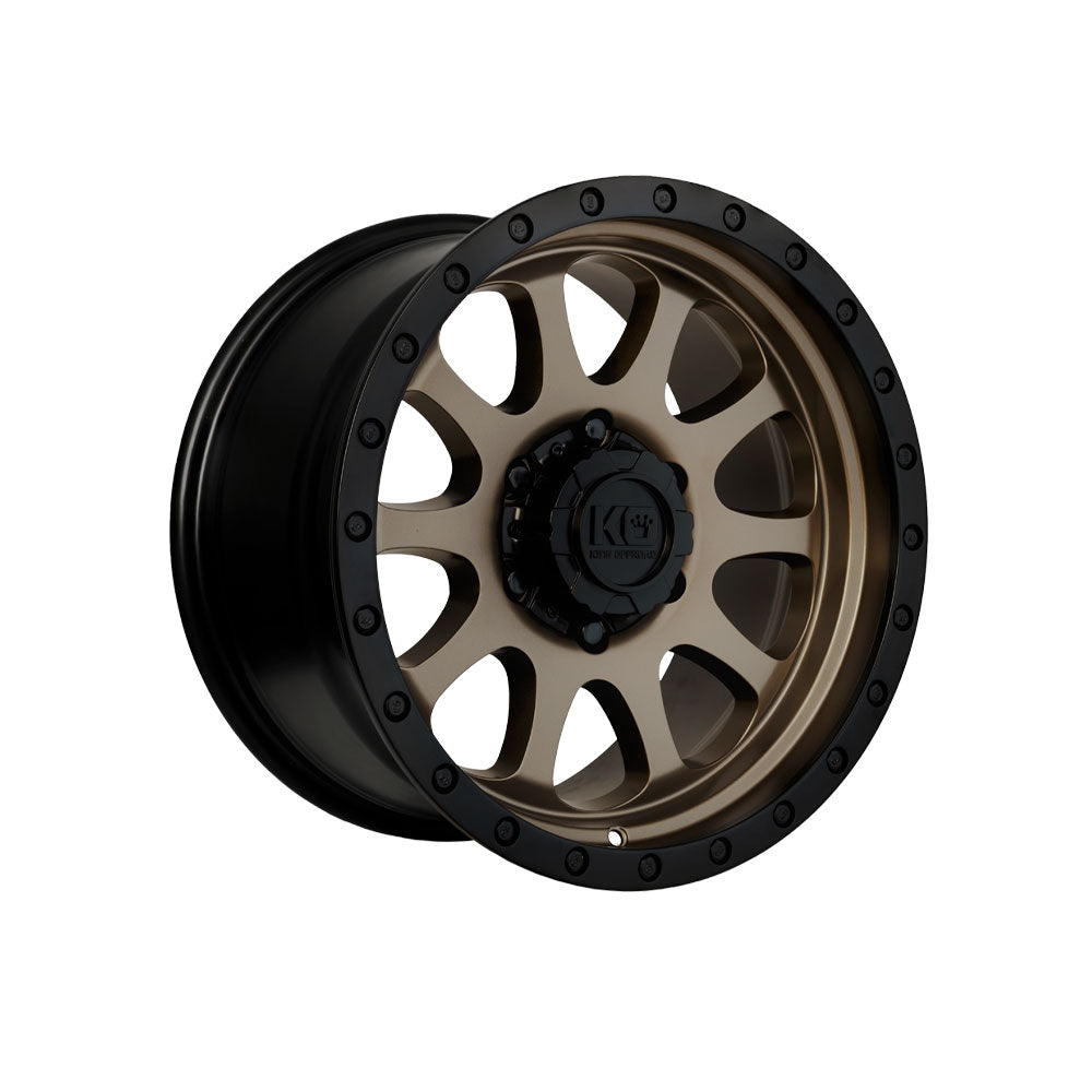 KING OFFROAD HURRICANE SATIN BRONZE/SATIN BLACK LIP 4x4|17X9 5/120, Offset +30, Centre bore 73.1, Load Rating 1600 kg