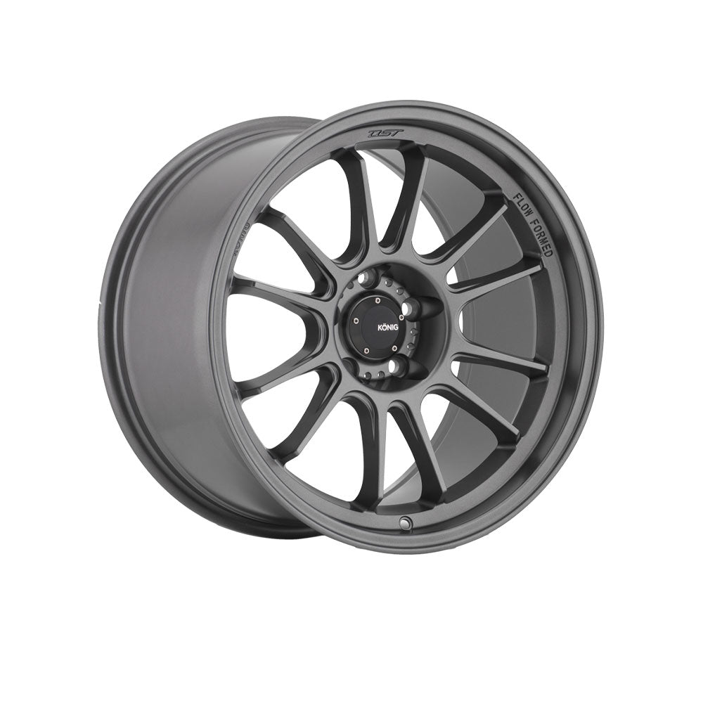 KONIG HYPERGRAM MATTE GREY Passenger|17X8 5/114.3, Offset +35, Centre bore 73.1, Load Rating 690 kg