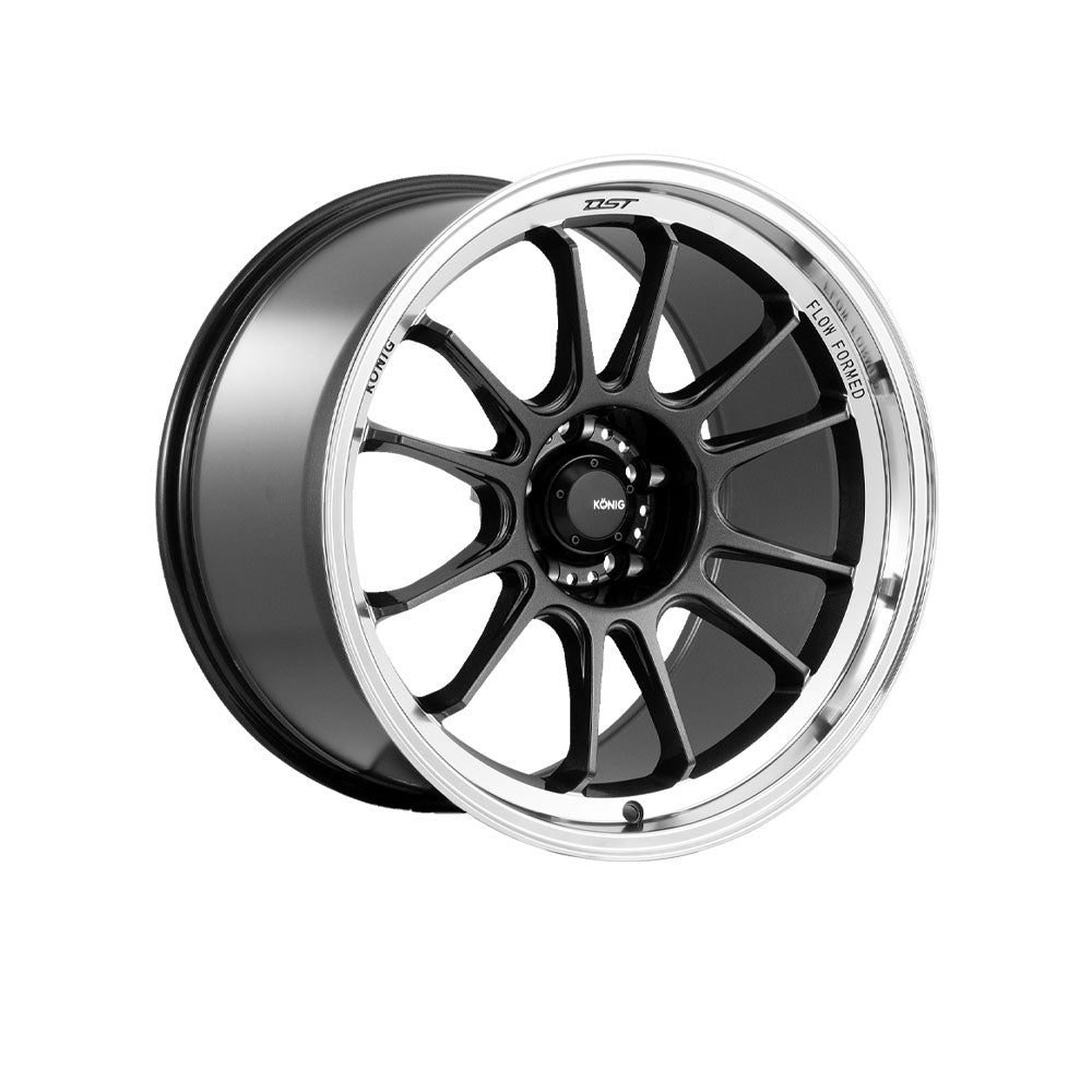 KONIG HYPERGRAM Metallic Carbon Machined Lip|17X7.5 4/100, Offset +38, Centre bore 73.1, Load Rating 700 kg