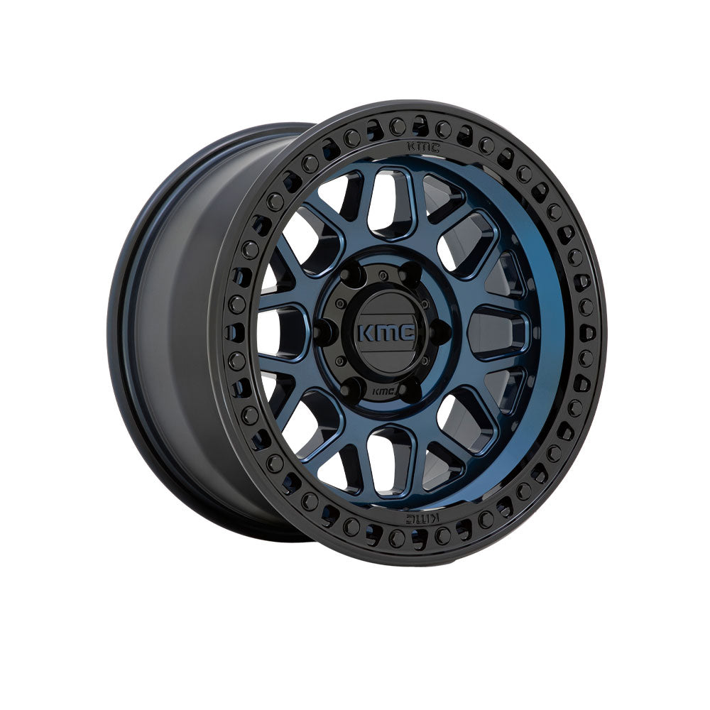 KMC KM549 GRS MIDNIGHT BLUE WITH G-BLK LIP 4x4|20X9 6/139.7, Offset +0, Centre bore 106.2, Load Rating 1133 kg