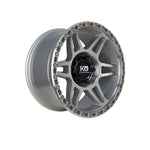 KING OFFROAD KONG RAW SILVER MACHINED 4x4|17X9 5/150, Offset +0, Centre bore 110.5, Load Rating 1600 kg
