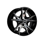 KING WHEELS KT-5 GLOSS BLACK/MACHINED FACE 4x4|15X6 5/114.3, Offset +0, Centre bore 84.1, Load Rating 977 kg