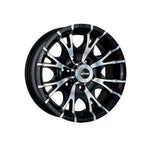 KING WHEELS KT-8 GLOSS BLACK/MACHINED FACE 4x4|16X6 6/139.7, Offset +0, Centre bore 110.2, Load Rating 1454 kg