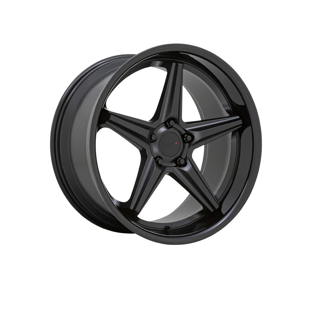 TSW LAUNCH MATTE BLACK GLOSS BLACK LIP Passenger|20X8.5 5/120, Offset +35, Centre bore 76.1, Load Rating 907 kg