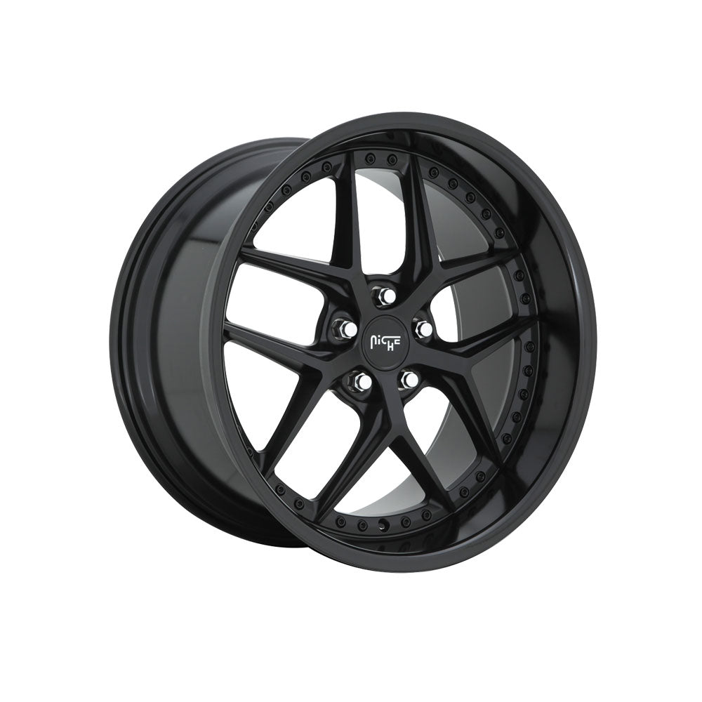 NICHE 1PC M226 VICE GLOSS BLACK MATTE BLACK Passenger|20X10.5 5/114.3, Offset +40, Centre bore 72.56, Load Rating 816 kg