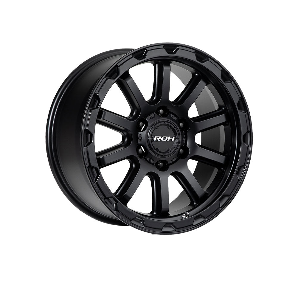 ROH WHEELS ONYX MATTE BLACK 4x4|18X9 6/139.7, Offset +12, Centre bore 110.1, Load Rating 1250 kg