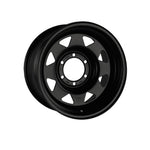 PDW STEEL WHEELS OUTBACK BLACK 4x4|16X7 6/139.7, Offset +10, Centre bore 110.1, Load Rating 1150 kg