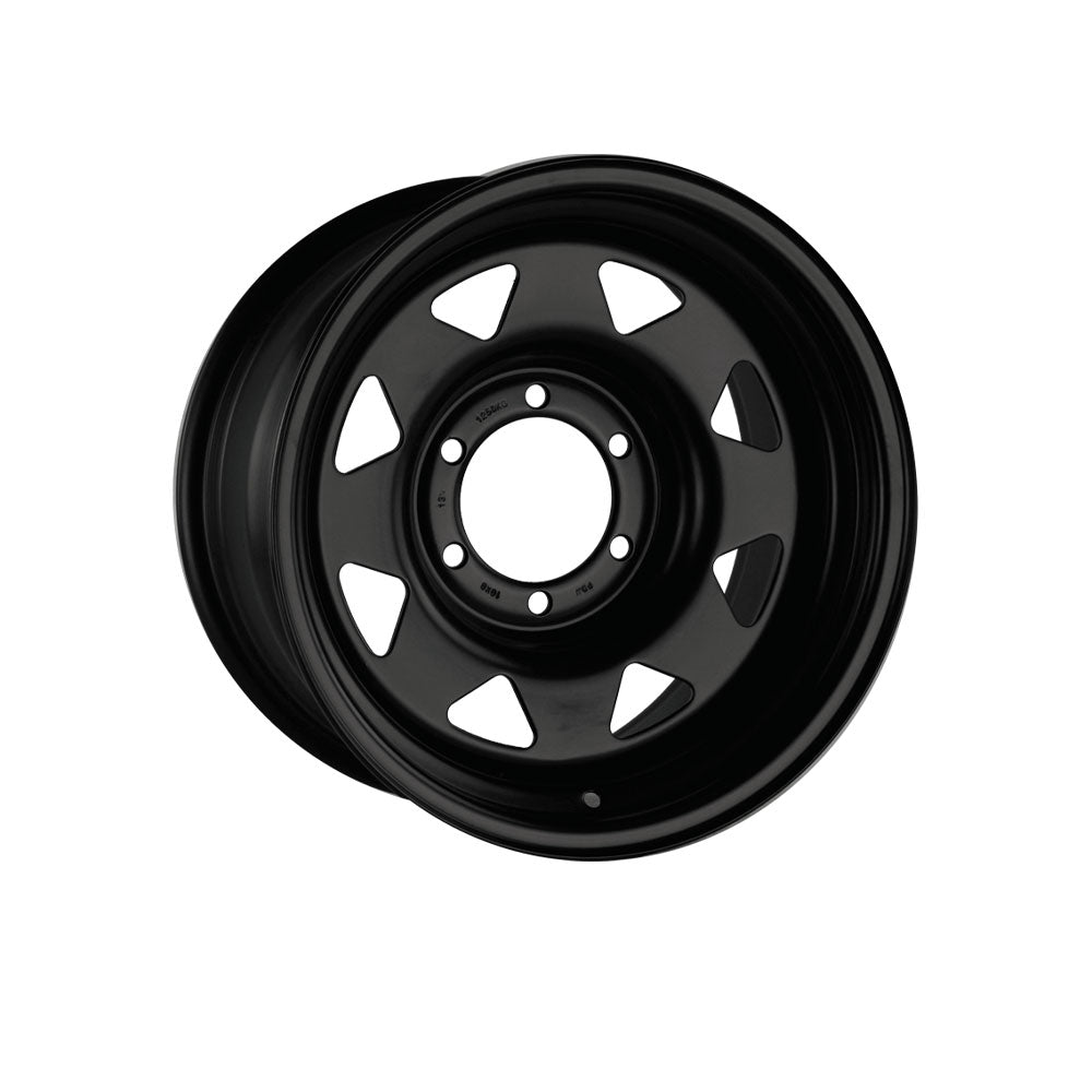 PDW STEEL WHEELS OUTBACK GLOSS BLACK 4x4|17X8 6/139.7, Offset +25, Centre bore 106.1, Load Rating 1400 kg