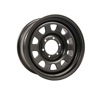 PDW STEEL WHEELS D-OUTBACK BLACK 4x4|16X8 6/114.3, Offset +20, Centre bore 66.1, Load Rating 1200 kg