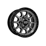 KING OFFROAD RAZOR GLOSS BLACK/MACHINED FACE 4x4|15X7 5/139.7, Offset +0, Centre bore 108.2, Load Rating 765 kg