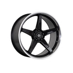 ROH WHEELS RF5 GLOSS BLACK MACHINED LIP Passenger|18X8 5/114.3, Offset +35, Centre bore 76, Load Rating 850 kg