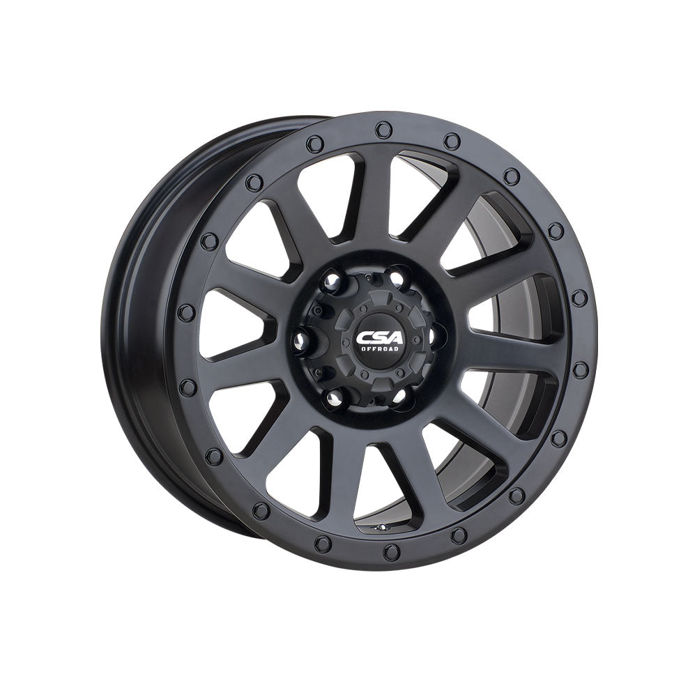 CSA WHEELS RIDGELINE LARGE CAP Satin Black 4x4|17X9 5/150, Offset +35, Centre bore 110.1, Load Rating 1250 kg