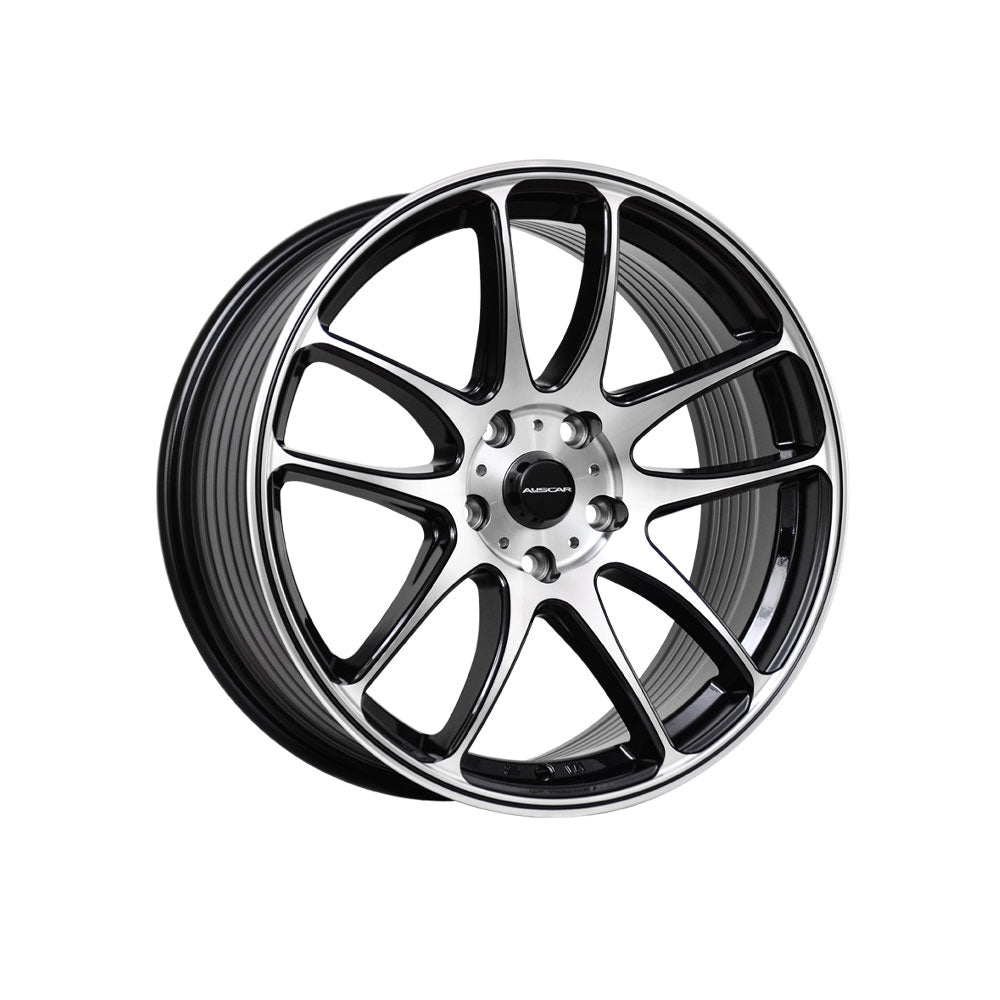 AUSCAR RSPEC BLACK MACHINED 4x4|18X8 5/114.3, Offset +36, Centre bore 73.1, Load Rating 850 kg
