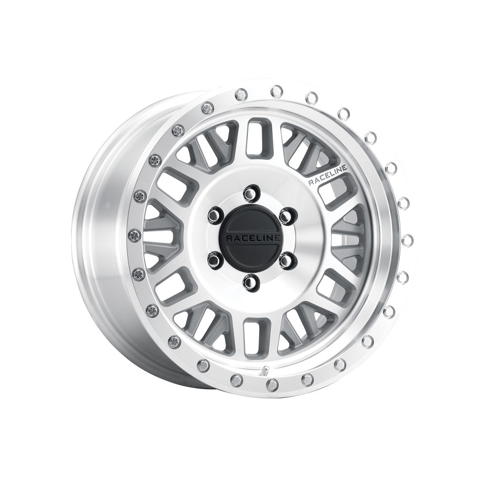 RACELINE RYNO Machined 4x4|17X8.5 6/139.7, Offset +0, Centre bore 106.1, Load Rating 1134 kg