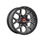 MONSTER SCOUT BLACK TINT/SATIN BLACK 4x4|18X8 6/139.7, Offset +50, Centre bore 106.1, Load Rating 1500 kg