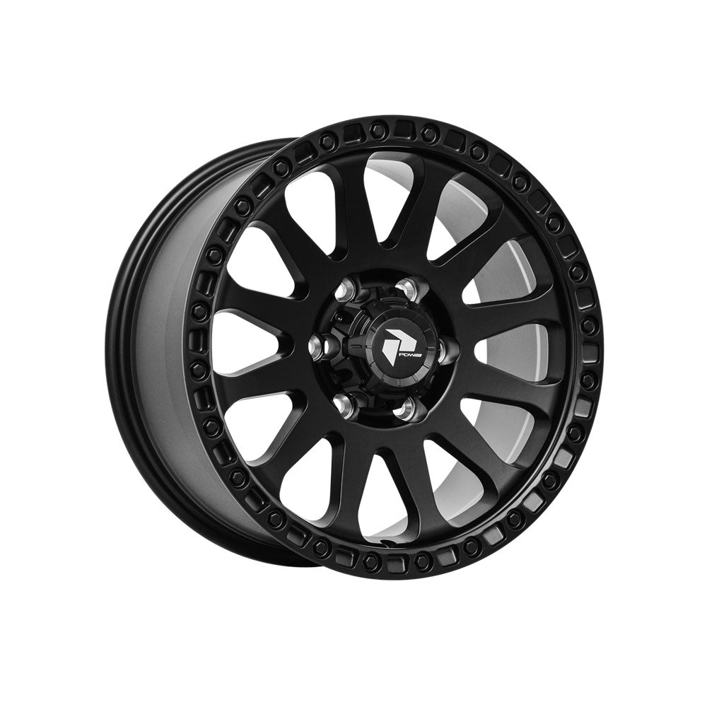 PDW WHEELS SLAYER SATIN BLACK 4x4|17X8.5 6/114.3, Offset +30, Centre bore 66.1, Load Rating 1250 kg