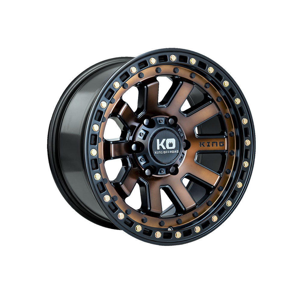 KING OFFROAD SNATCH SATIN BLACK/BRONZE TINT FACE 4x4|18X9 6/139.7, Offset +20, Centre bore 108.2, Load Rating 1600 kg