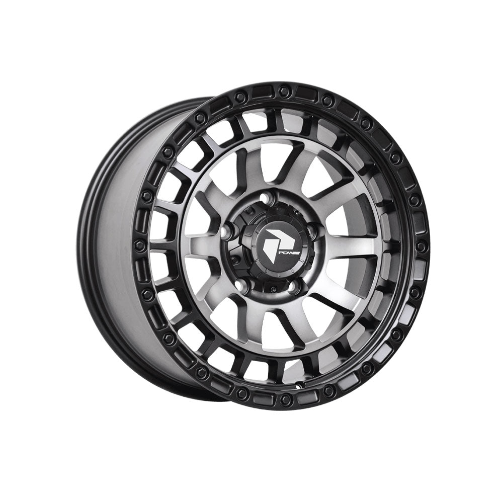 PDW WHEELS STRYKER DARK TINT TOUGH BLACK 4x4|18X9 6/139.7, Offset +20, Centre bore 106.1, Load Rating 1250 kg